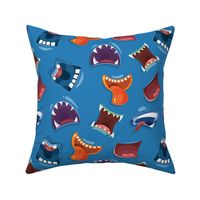 Halloween Monster Mouth, Halloween Fabric, Monsters