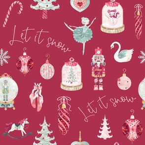 let it snow swanlake red pink