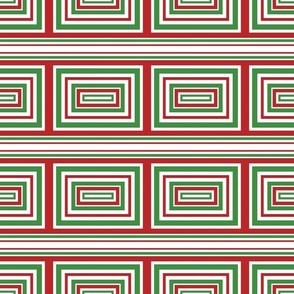 Red, green, white ,step down blocks, holiday