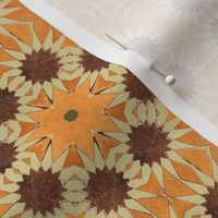  Orange and Brown Moroccan Pattern