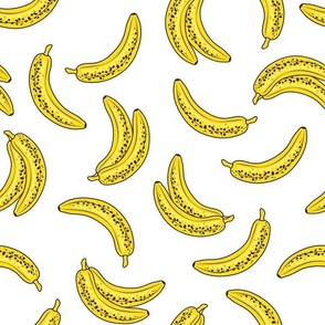 Bananas on white - 3 inch