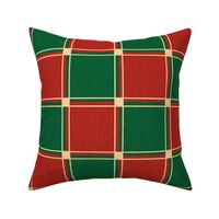 Christmas red-green retro gingham - Christmas check, buffalo check, christmas plaid 