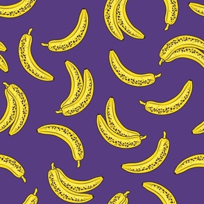 Bananas on purple - 3 inch