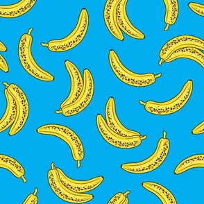 Bananas on sky blue - 3 inch
