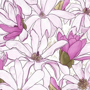 magnolia - white speckles