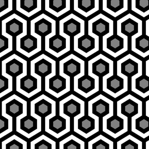 Geometric Pattern: Looped Hexagons: Kerry (standard version)
