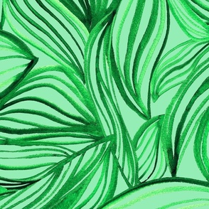 Abstract leaves green
