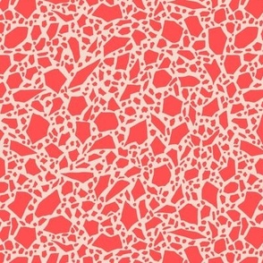 Terrazzo regular size coral on blush pink