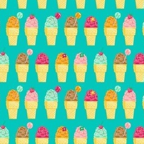 Ice creams - turquoise