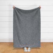 Smaller Scale Damask Floral Charcoal Silver Grey