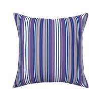 Lavender Purple Blue and White Vertical Stripe