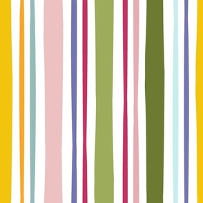 Colorful vertical retro summer stripes