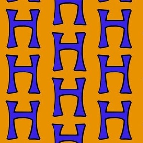 The Letter H Fabric, Wallpaper and Home Decor | Spoonflower
