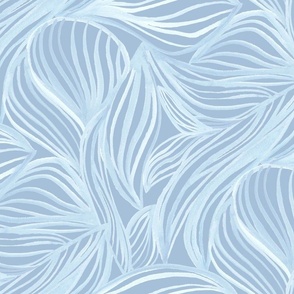 Abstract leaves light blue