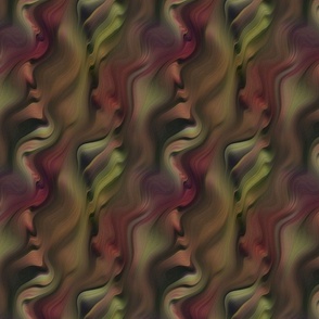 WIND STONE WAVES MOSS GREEN BURGUNDY PSMGE