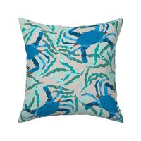 (Large)Blue Crab Ballet-light gray