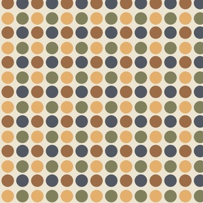 Earth tone dots