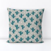 Cactus with dots in pale green