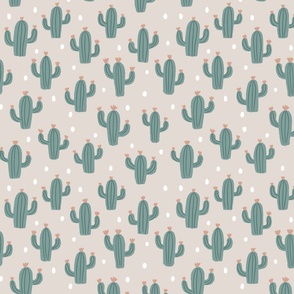 Cactus with dots in Grey