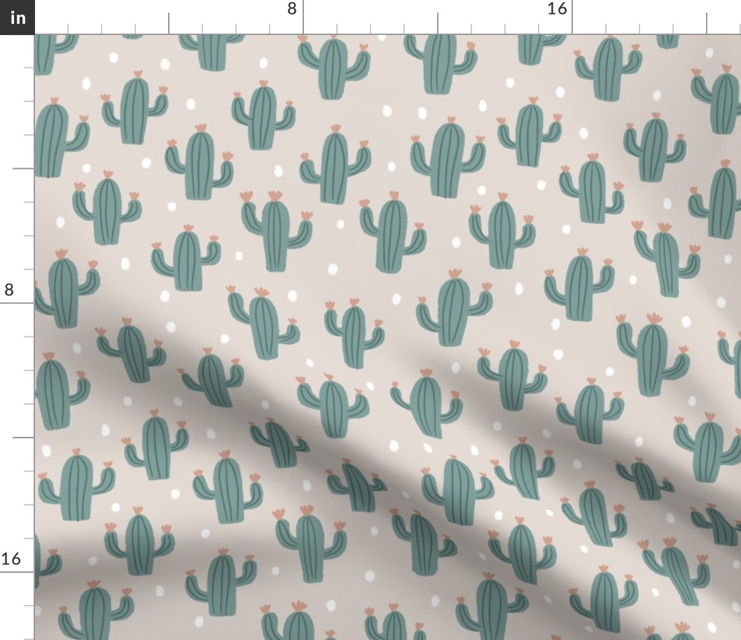 Cactus with dots in Grey