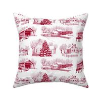 Country Christmas 12x6 red