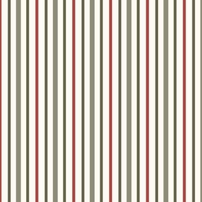 Candy Stripe Vertical - Red & Green Multi Small - Hufton-14