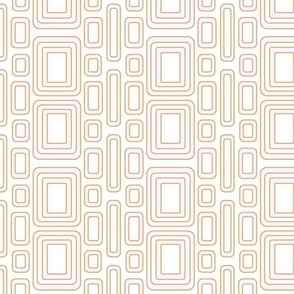 Geometric Wallpaper mustard with light pink