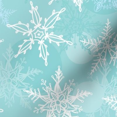 blue pattern, winter, snowflakes, marry christmas