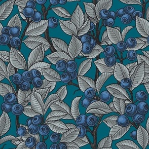 Blueberries-blue and gray