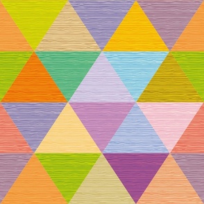  abstract multicolored triangles mosaic