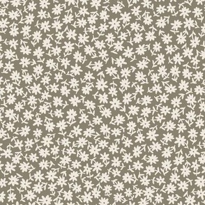 disty floral cream on dried sage green