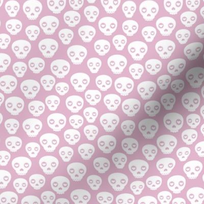 Little dia de los muertos boho skulls kids cute skull design for halloween soft pink blush orchid white