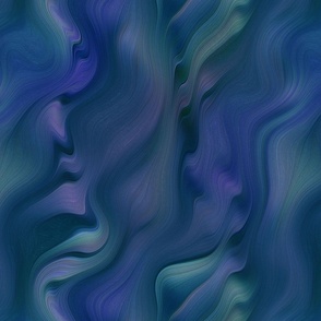 large WIND STONE WAVES MOSS BLUE PURPLE TURQUOISE PSMGE