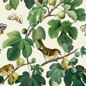 Figs & Birds - Small - White