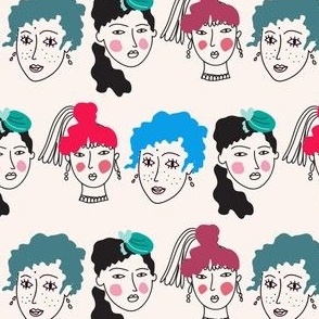 Face women pattern 12