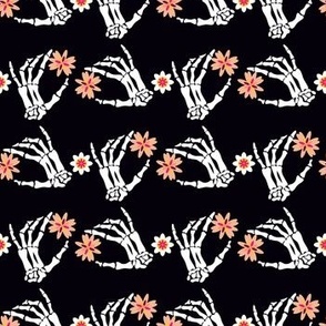 Skeleton hands  pattern 1