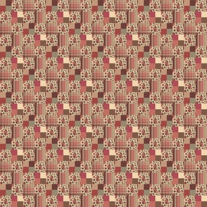 Autumn walk quilt square 4x4