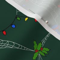 Evergreen Christmas Spiderwebs