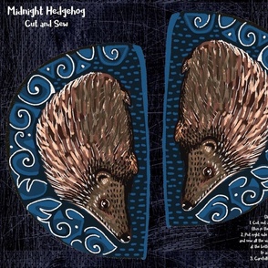 Midnight Hedgehog Plushie