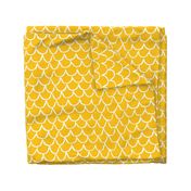 Sea Waves Scallop Pattern //  Golden Yellow