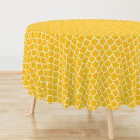 Sea Waves Scallop Pattern //  Golden Yellow