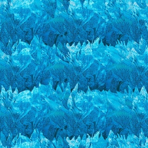 Blue striped ice crystals large