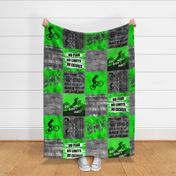 BMX Patch Quilt Lime Green