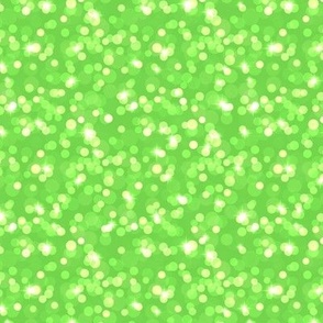 Small Sparkly Bokeh Pattern - Malachite Color