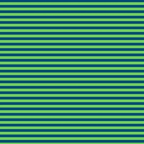 Small Horizontal Bengal Stripe Pattern - Malachite and Blue