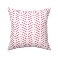 Pink and White Chevron