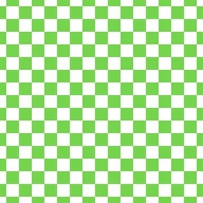Checker Pattern - Malachite and White