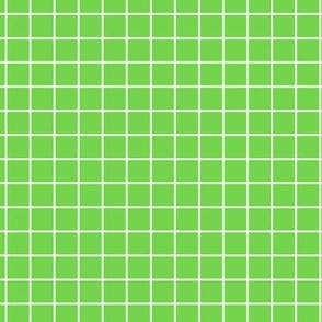 Grid Pattern - Malachite and White