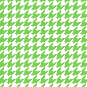 Houndstooth Pattern - Malachite and White