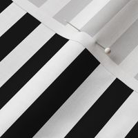 Bigger Scale 1/2 Inch Stripe Black and White Coordinate Matches Spoonflower Petal Solid